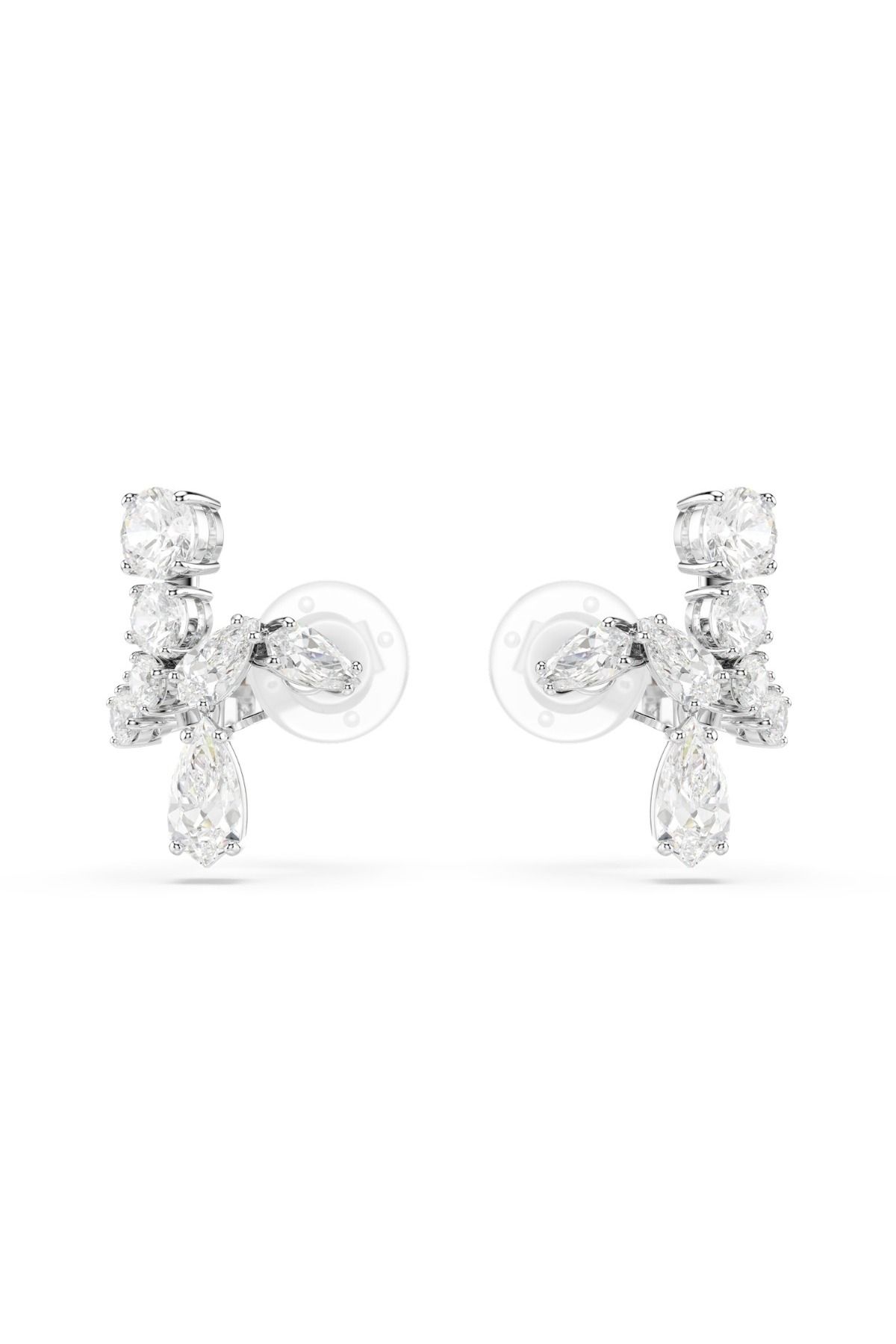 Swarovski-Matrix Silberfarbene Ohrclips 5692523 1