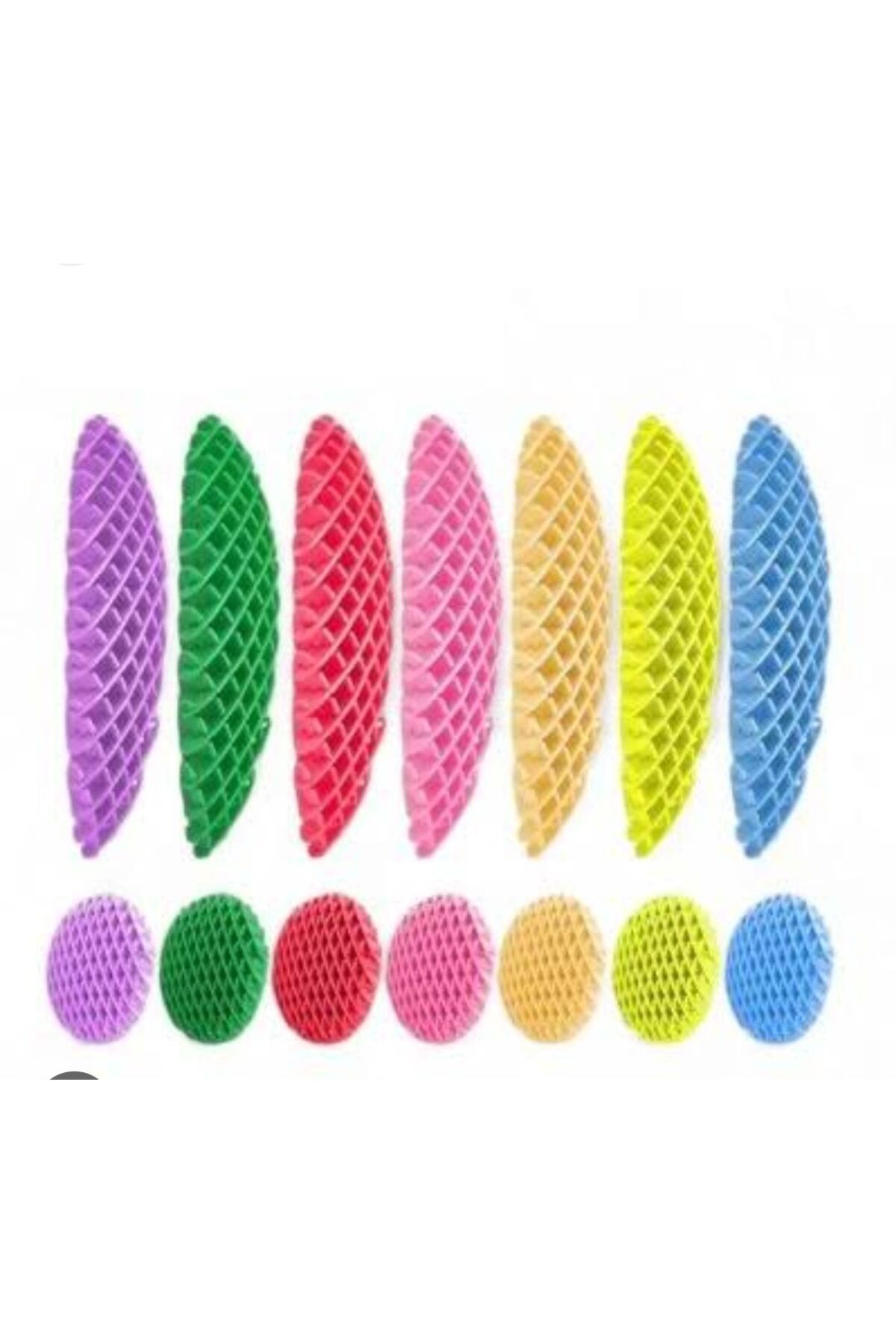 ümit toys-Green Worm Fidget Morf - Stress Relief Worm Spring, Shrink and Grow Design, 1 Piece 7