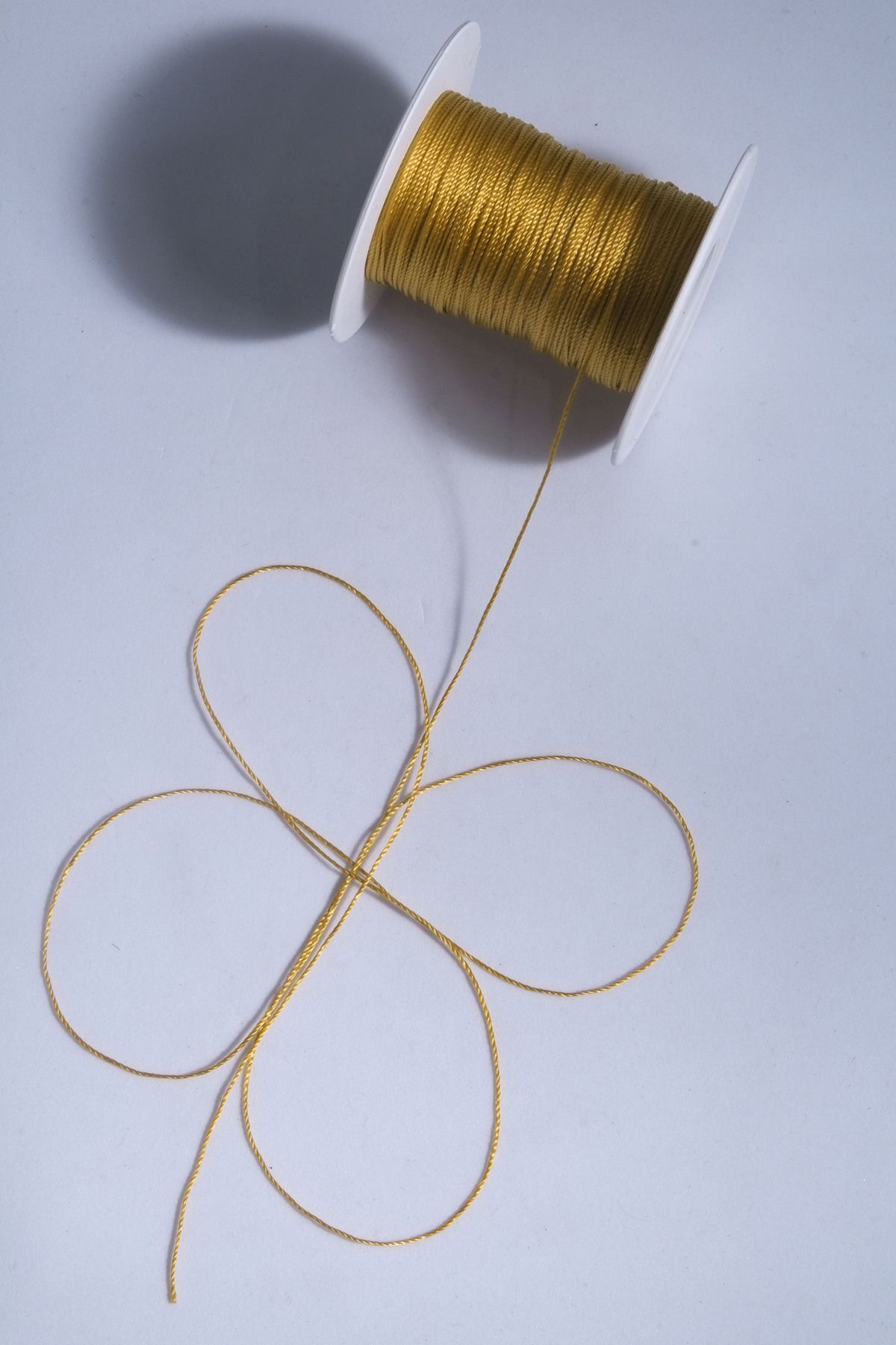 0.5 Mm 100 Metre Tesbih İpi Koyu Altın Sarı