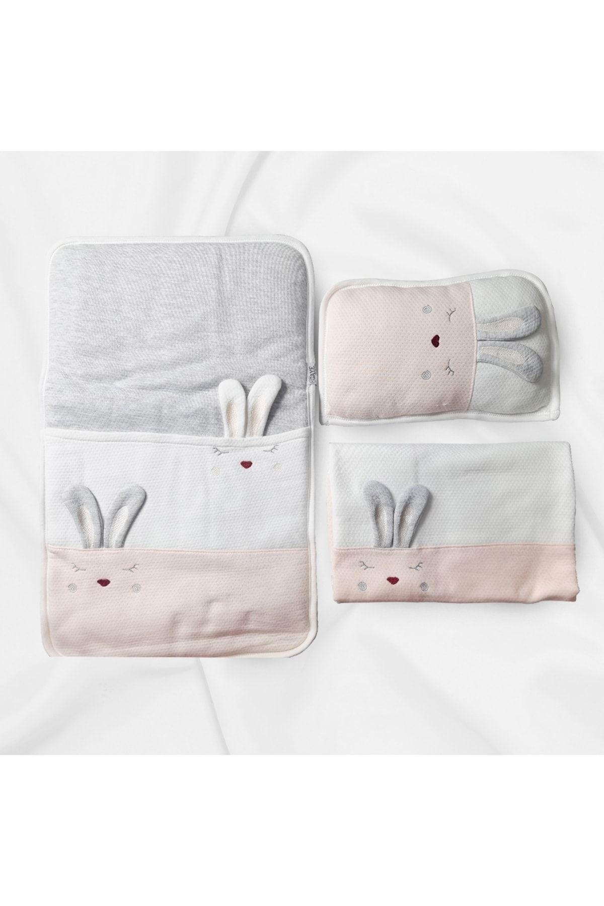 Gaye Tavşanlı Pembe 3'lü Bebek Alt Açma Seti fotoğrafı 2 (önizleme)