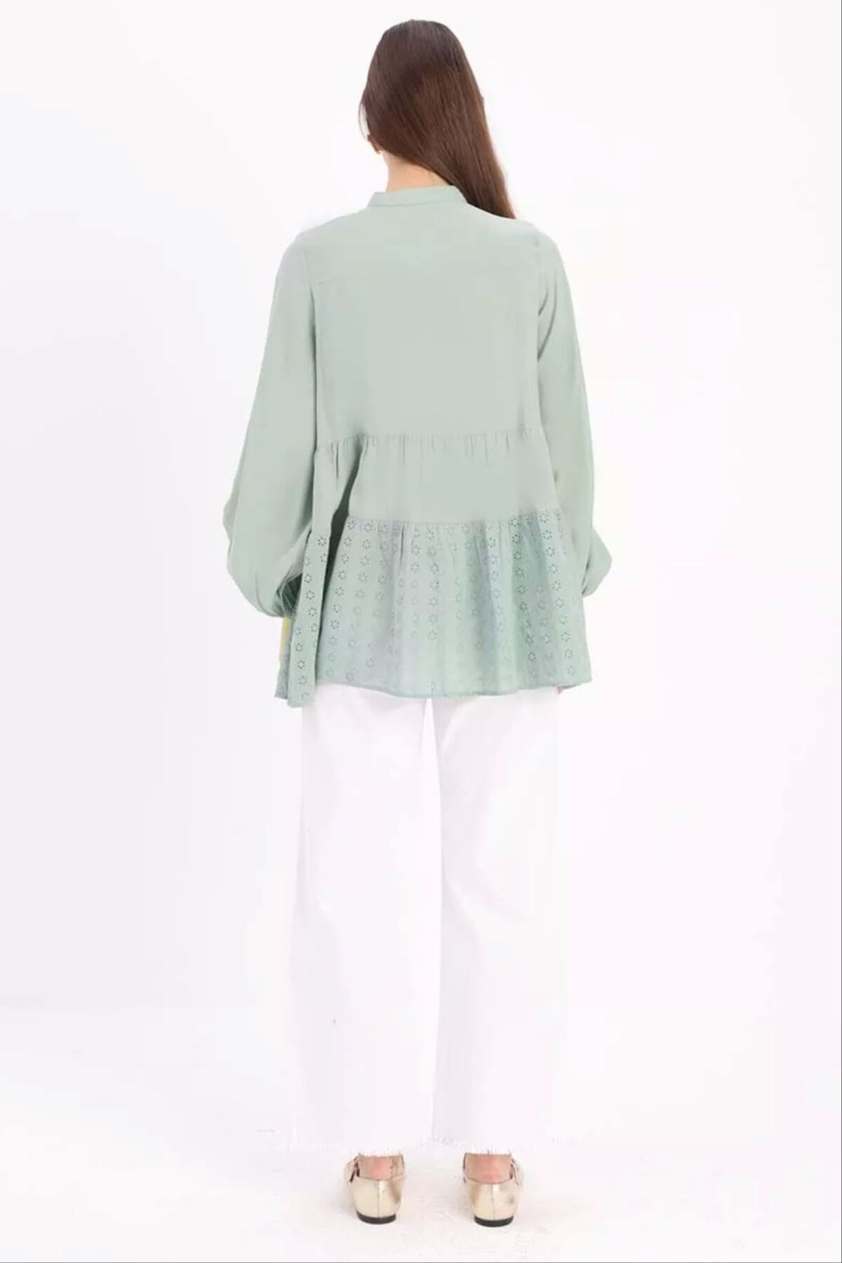 ALLDAY-Scalloped Half Placket Tunic 4