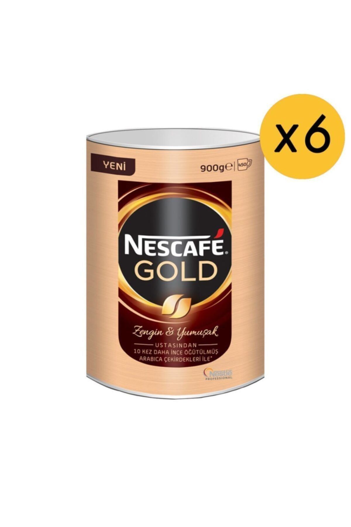 Nescafe Gold Hazır Kahve 900 gr Teneke x 6 Adet (koli) - Fiyatı
