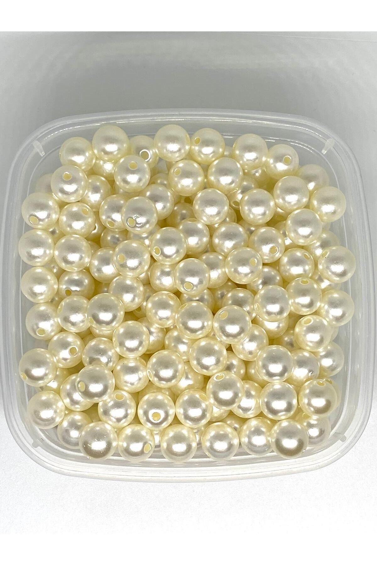 10mm Luxury Coating Cream Color Luxury Pearl Beads. 50gr ( 100pcs ) Jewelry Making Beads