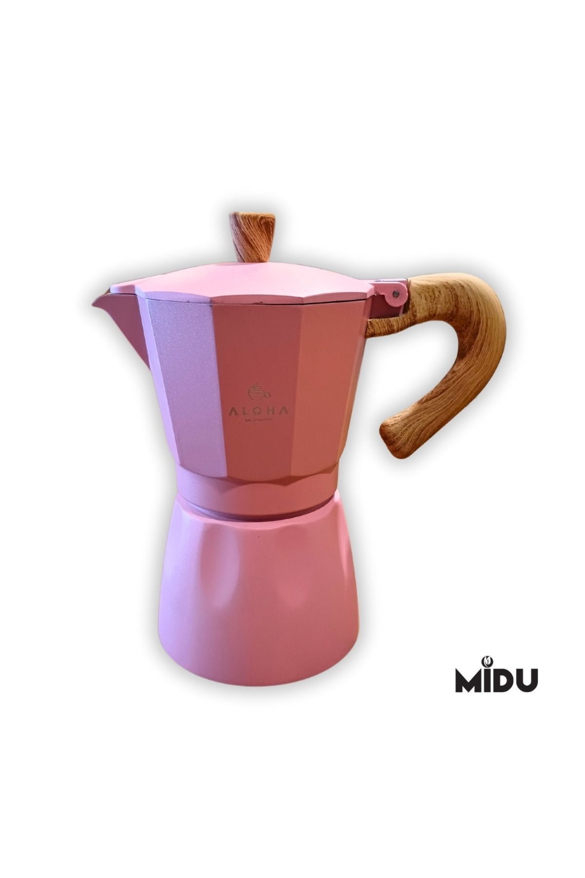 ALOHA MOKA POT 6 CUP (PEMBE)
