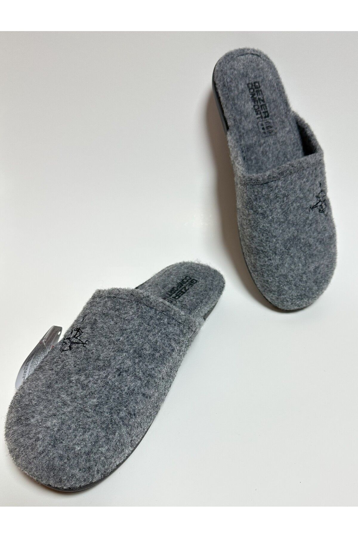 GEZER-MEN'S FELT COMFORTABLE LIGHT HOME AND MISFIR SLIPPERS 4