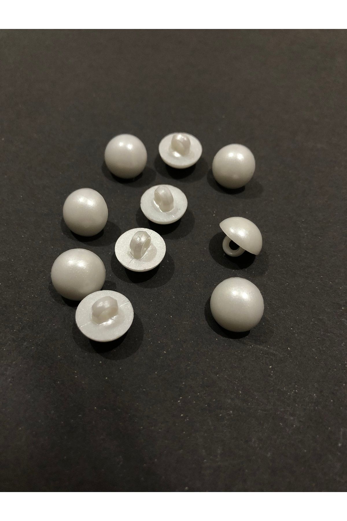 aensia-Half Pearl Button Plastic Button 18 Size Buttons - Pack of 10 Buttons 2