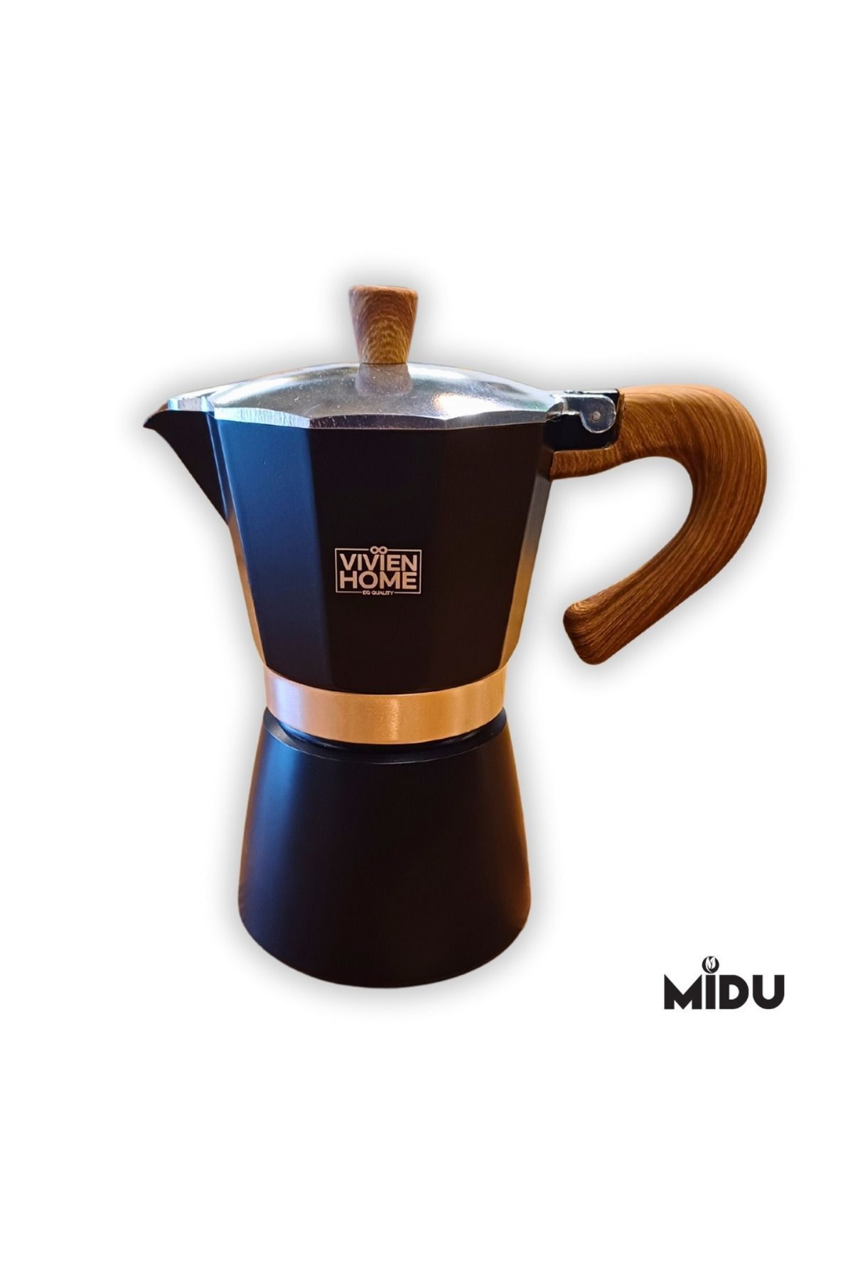 ALOHA MOKA POT 6 CUP (SİYAH)