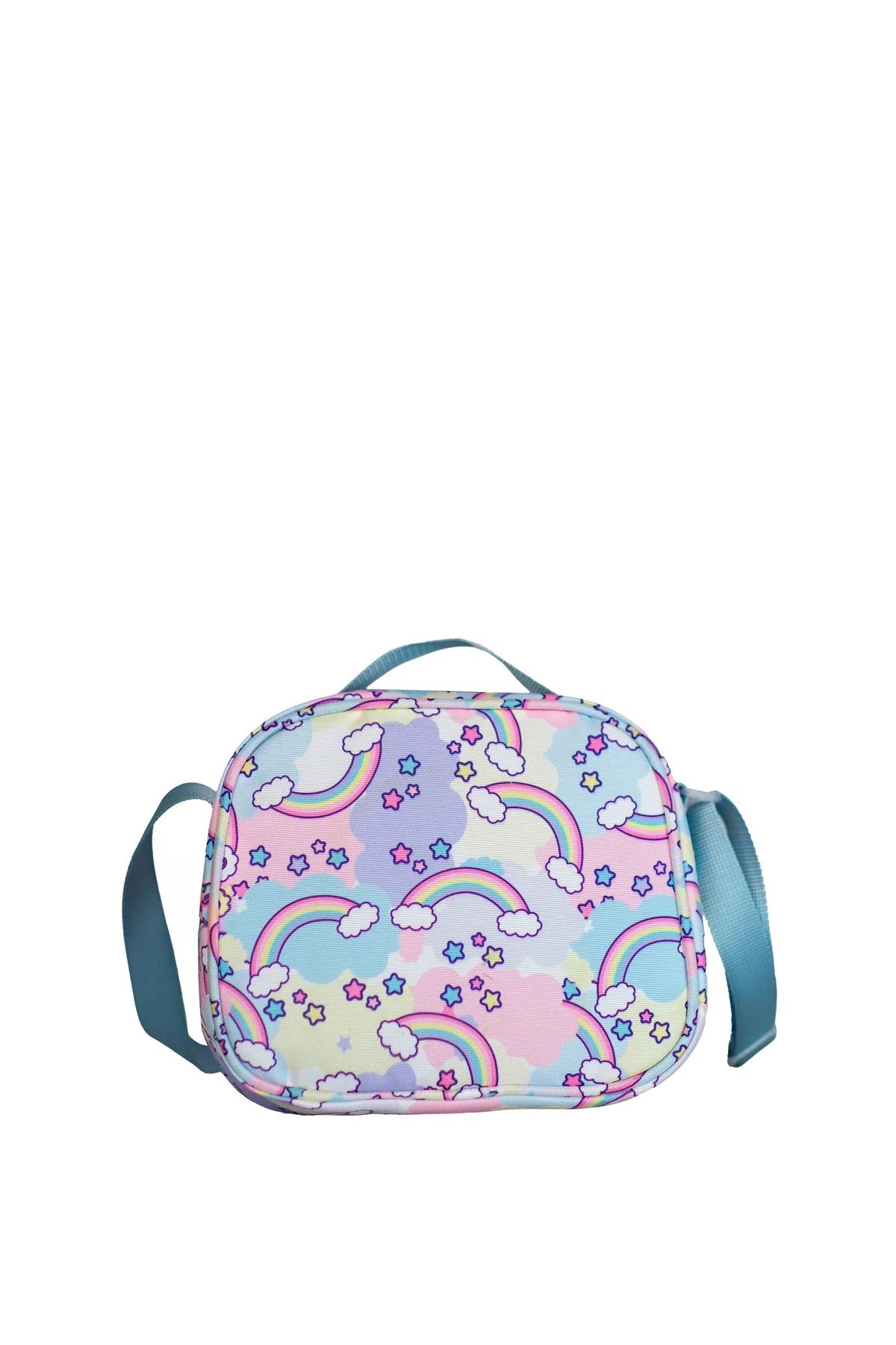 کیف مدرسه دخترانه و بچگانه رنگین کمان زیبا با طرح 3 GIRL SCHOOL BAG مجموعه CPO4049.SET Cambridge Polo Club
