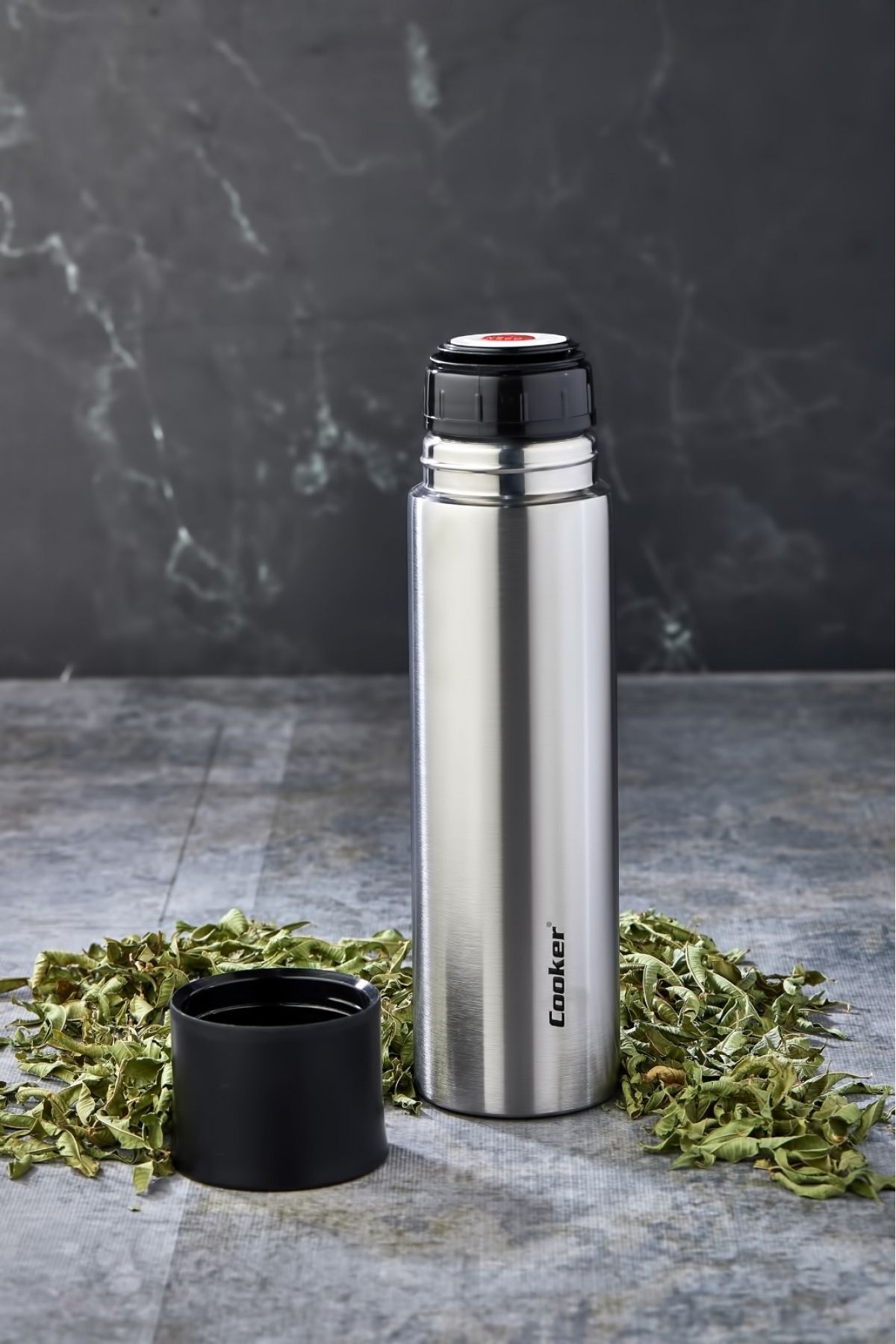 فلاسک مشکی CKR 2074 0.75 LT استیل ضد زنگ Thermos Cooker