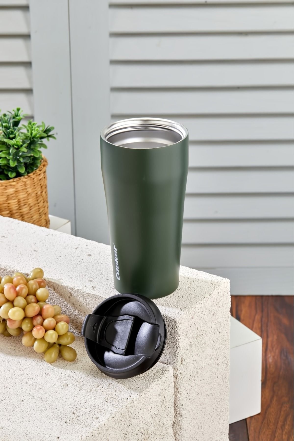 فلاسک نارنجی 0.40 میل ترموس استیل ضدزنگ دو طبقه Tea Picnic Camp Outdoor Office Hotel Cafe Cooker