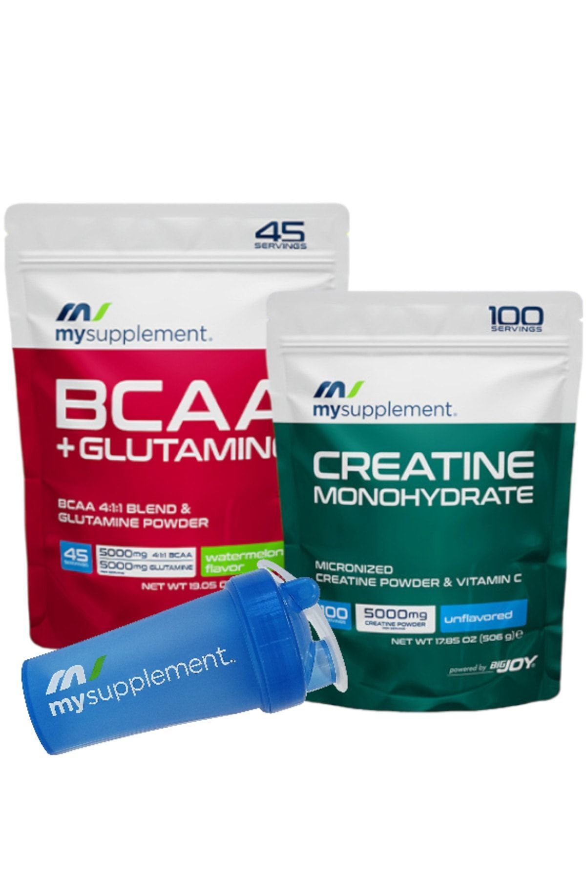 Creatine Monohydrate Kreatin 506g 100 Servis Bcaa Glutamine 540g 45 Servis (PROTEİN SENTEZİ - GÜÇ)