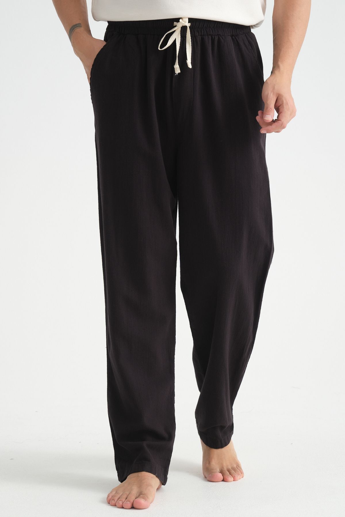 Redline-Luxe Men's Linen Blend - Comfortable Baggy Pants, Wide Leg New Season 2