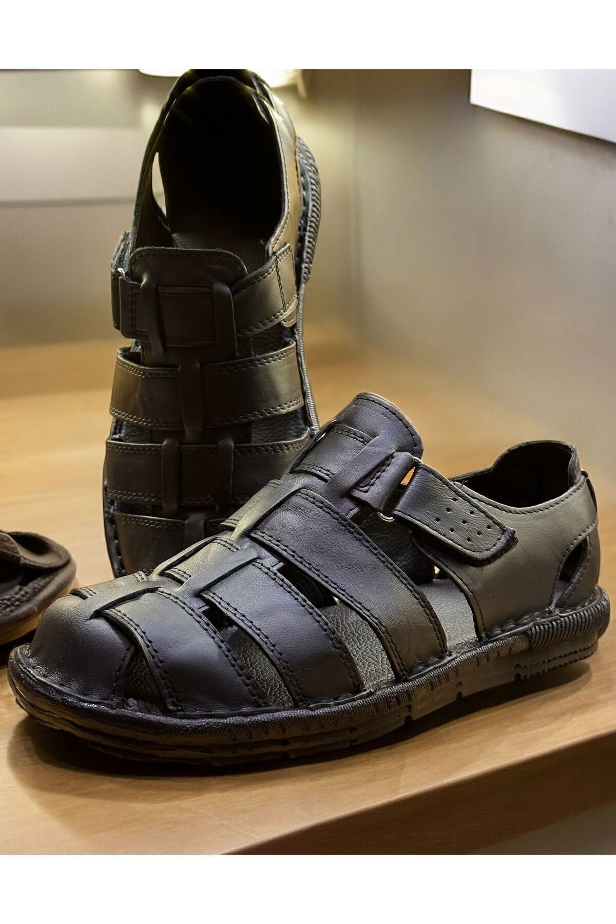 Cengiz Sandals Hakiki Deri Erkek Sandalet