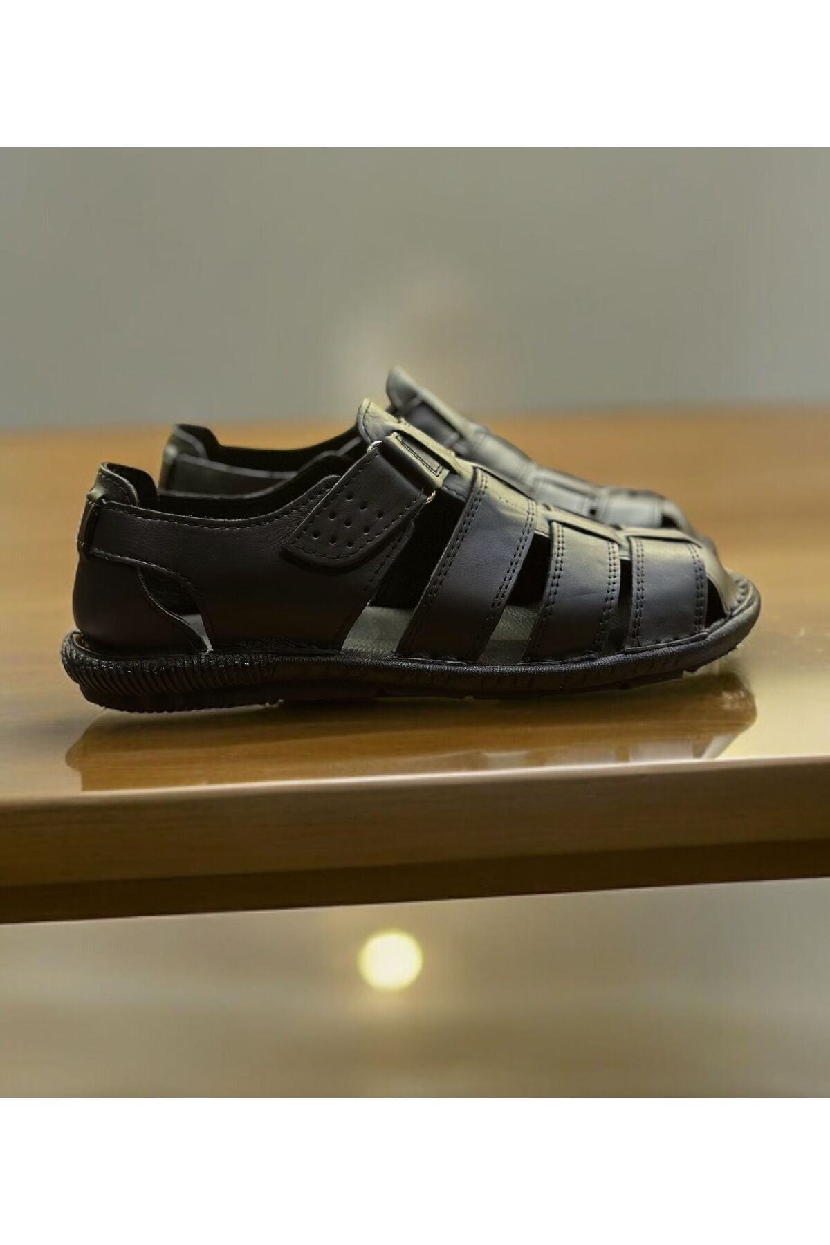 Cengiz Sandals Hakiki Deri Erkek Sandalet görsel 3