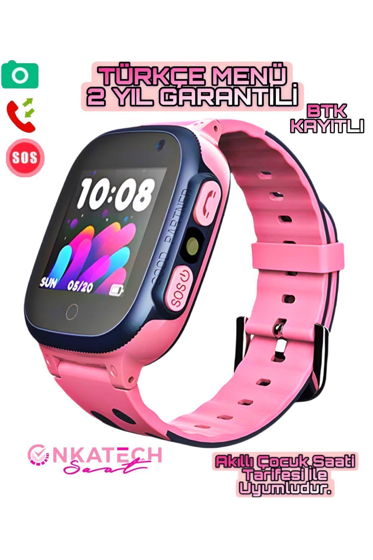 Smart Kids Watch with Sim Card Location and Remote Listening Lbs Support