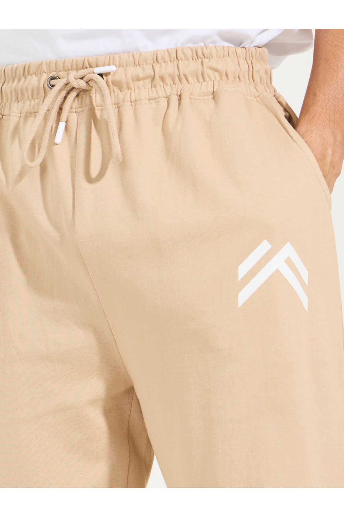 Styli-Minimal Print Oversized Joggers with Elasticated Hem 3