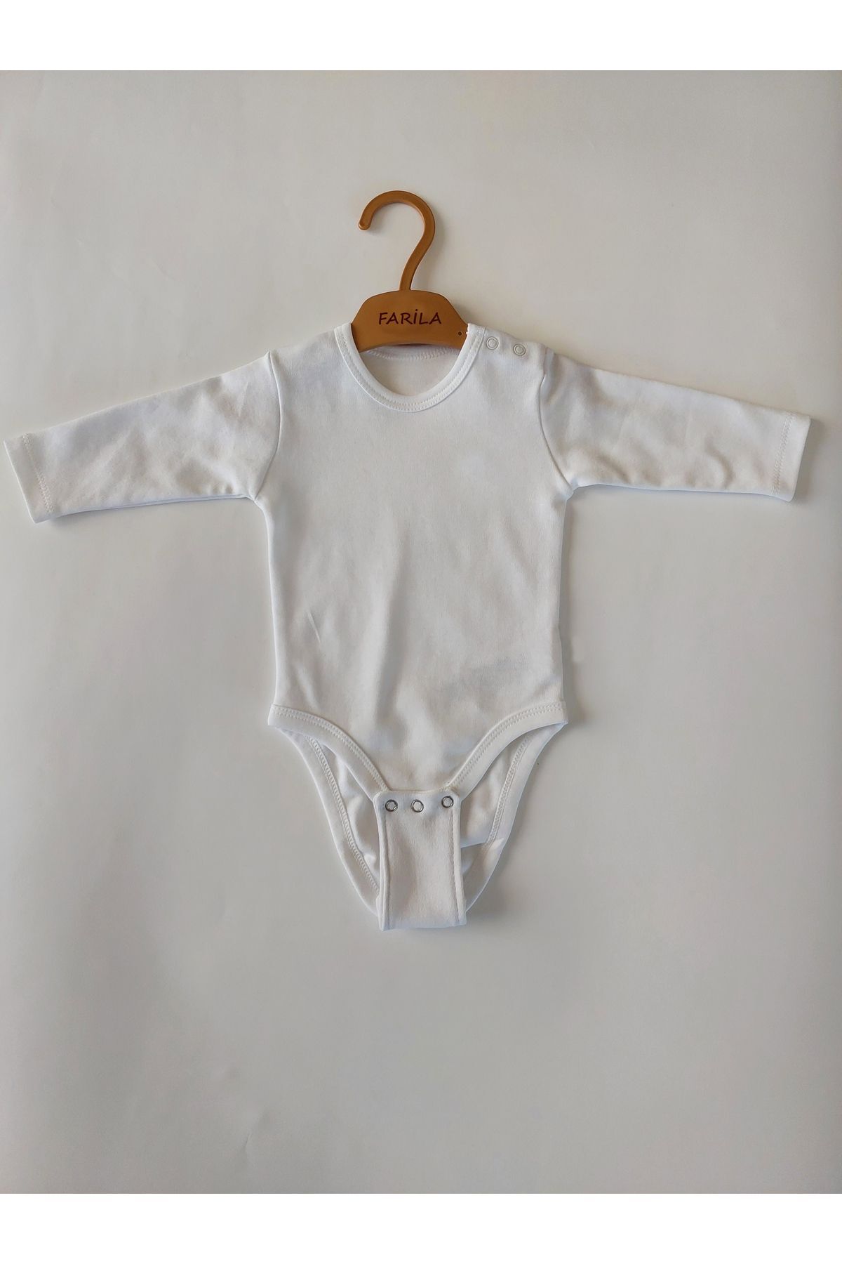 بادی نوزادی پسرانه – دخترانه سفید AngelsHug | bbz3lü8.5mmve3lü9.5mm اورجینال - تصویر 4