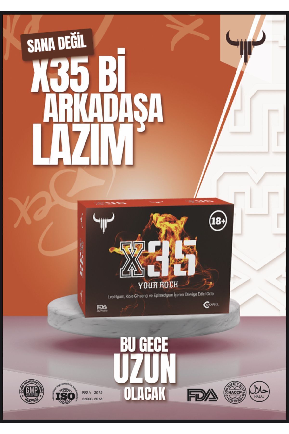 X35 Ginseng Içeren 10 Kapsül 50 Kapsül Hediye — TYCSFRF92N169200195354086 — تصویر 4 از 8