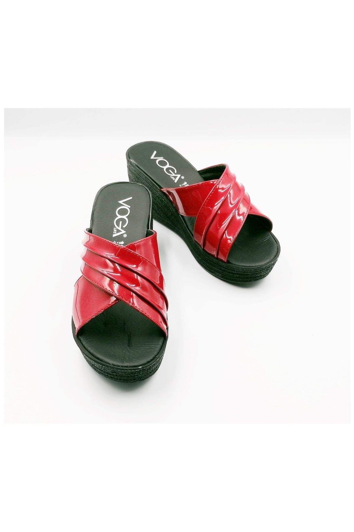Sino-High Heeled Stylish Women's Platform Slippers Set - 2 Pieces 4