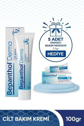 Bepanthol Derma Cilt Bakım Kremi 100 gr 5 Adet Onarıcı Bakım Merhemi 3,5 gr