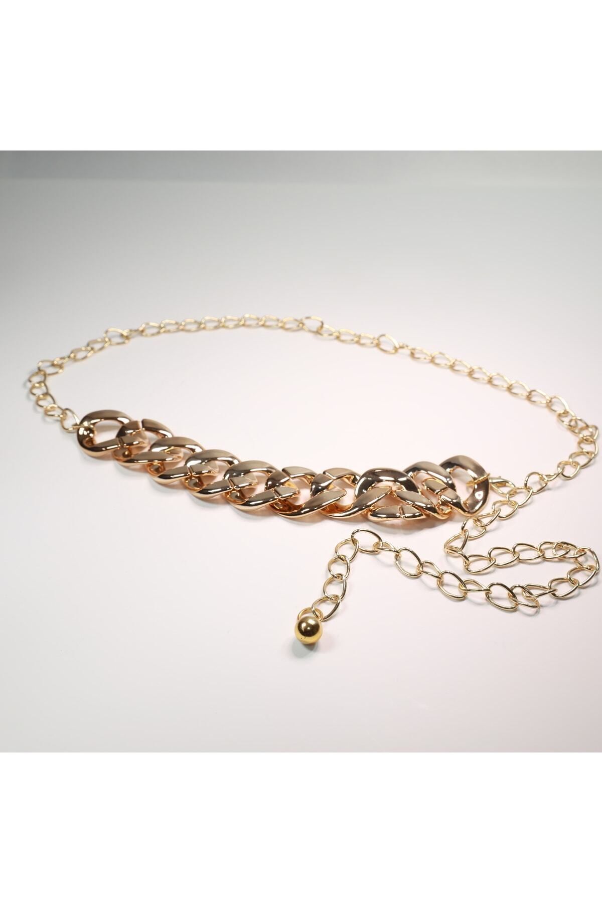 Fiori-Goldfarbener Kettengürtel für Damen 5