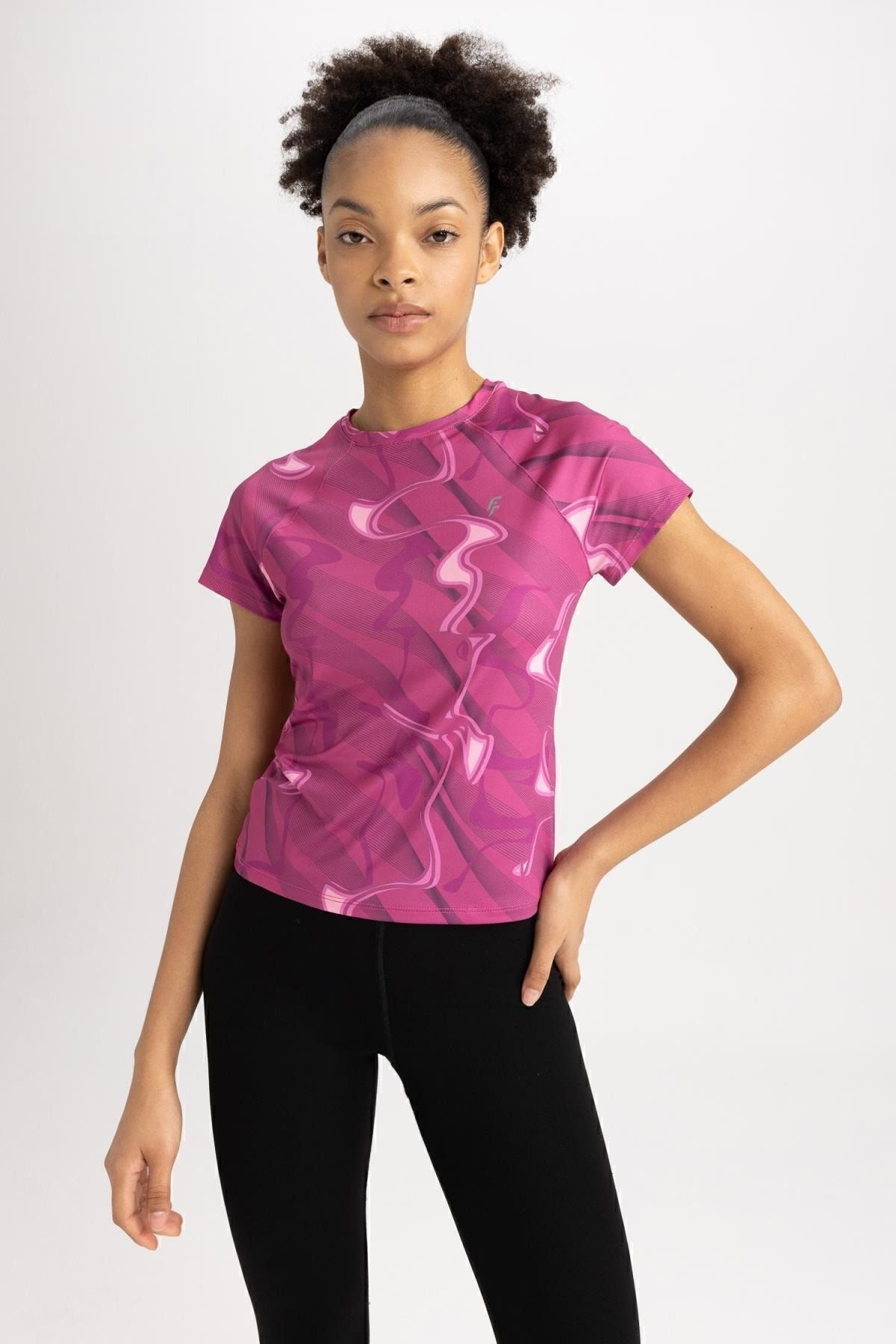 تی شرت زنانه دفاکتو | A4863AX23SM Defacto - Image 3