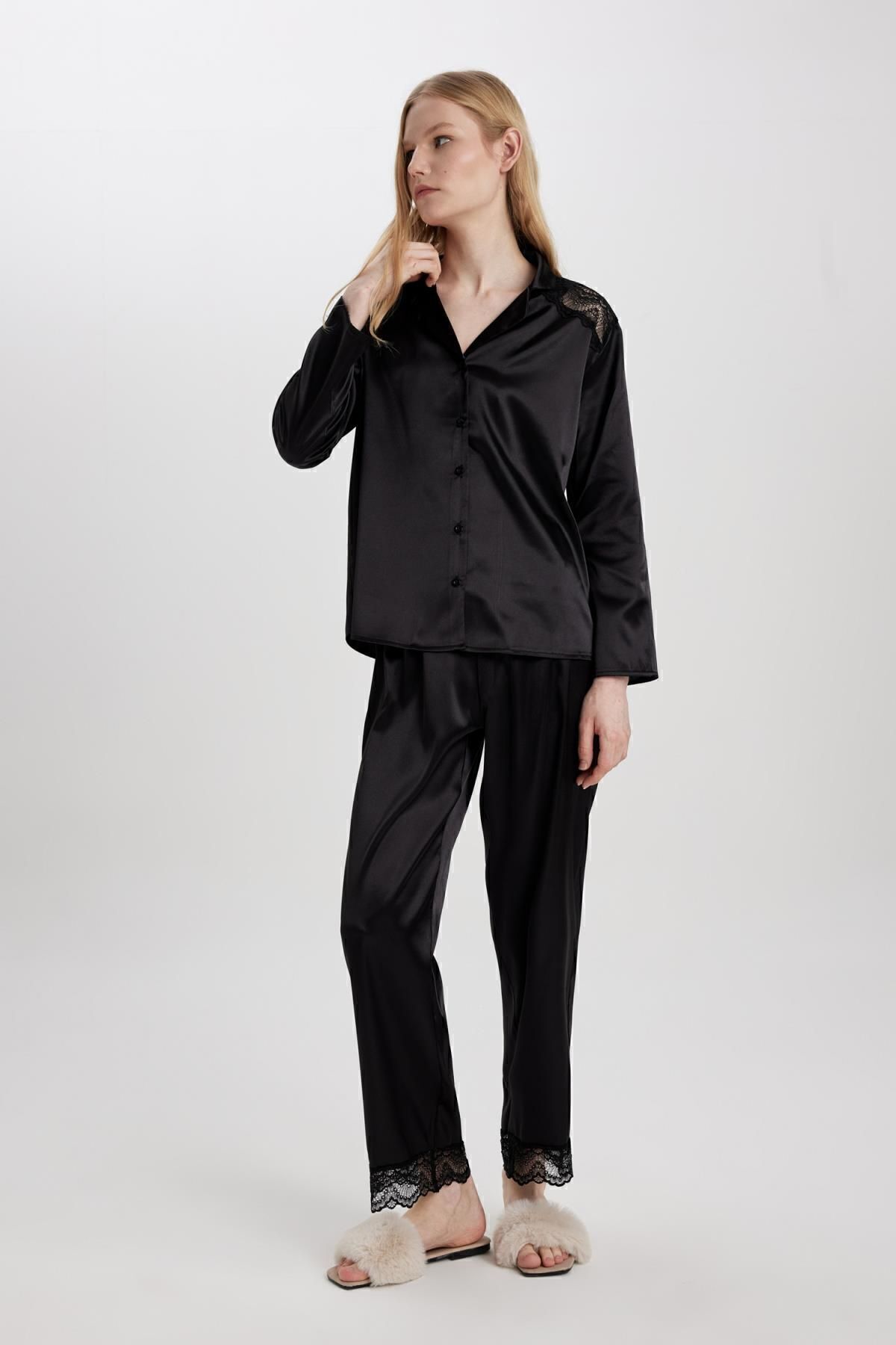 ست پیژامه زنانه دفاکتو | B6198AX24SP Defacto - Image 2