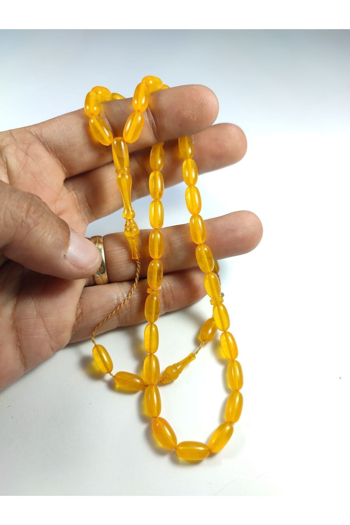 İskeçe Exclusive-Junaid Hasan Master Work Signed Şenalp Model Certified Squeezed Amber 6