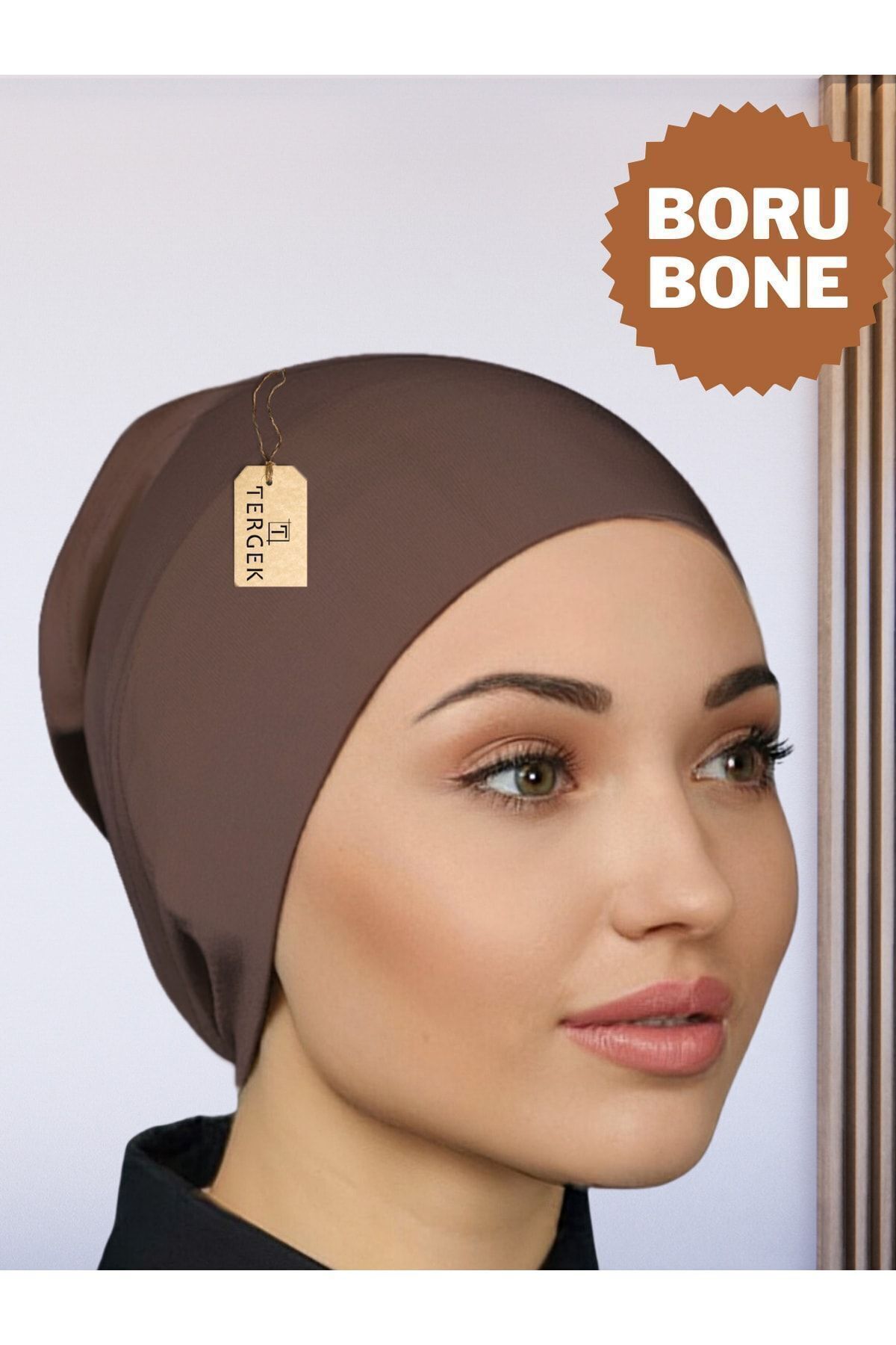 Pipe Bonnet Coffee Front Seamless Snap Ready Practical Lycra Combed Cotton Hijab Sports Shawl Bandana For Scarf