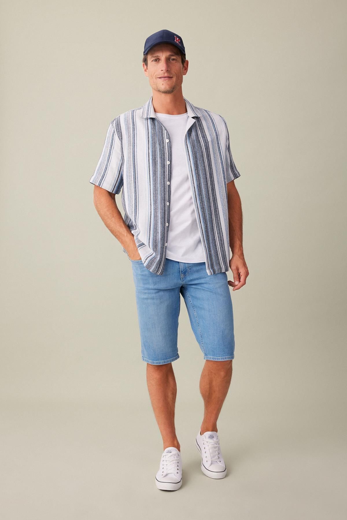 شلوارک مردانه دفاکتو | C2692AX24SM Defacto - Image 7