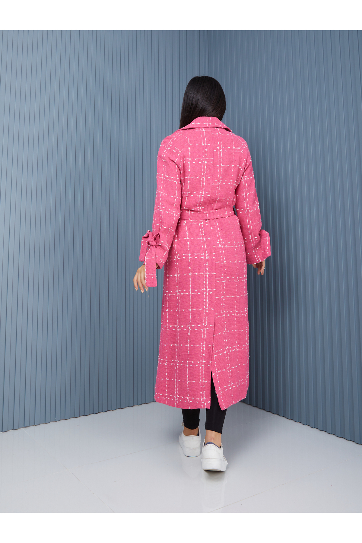 SahraAfra  Kaban Ekose Desen Oversize - Görsel 7