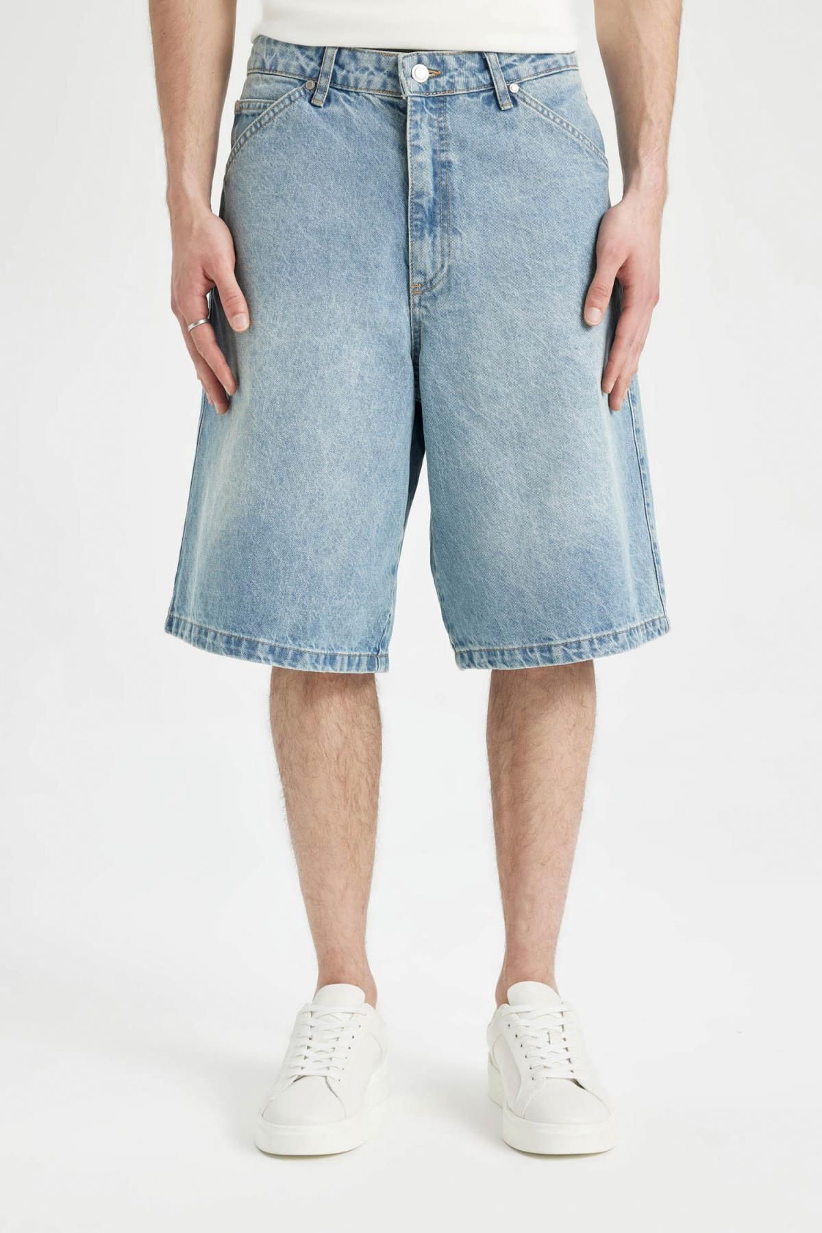 شلوارک مردانه دفاکتو | C2048AX24SM Defacto - Image 2