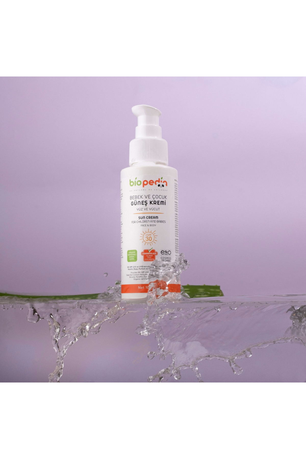VZN Biopedia Organik Bebek ve Çocuk cilt Nemlendirici- Güneş Kremi 100 ml fotoğrafı 3 (önizleme)