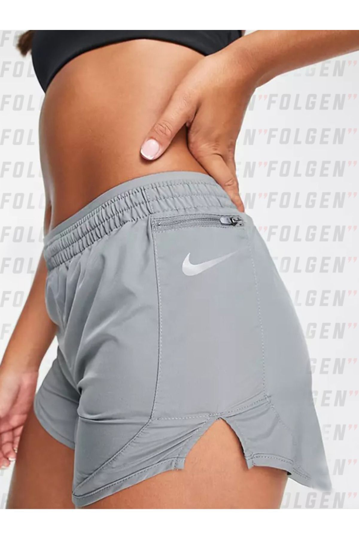 Nike Tempo Luxe Women s 3 Running Shorts Smoke Grey Gri Spor ort