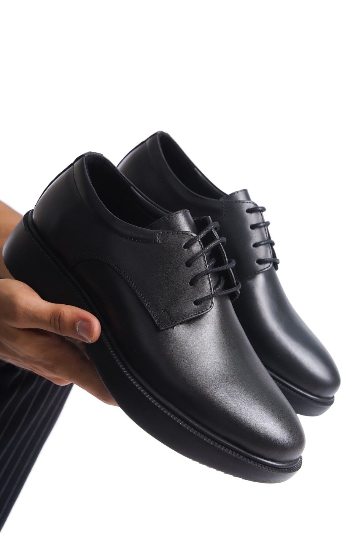 maximoda-Pantofi casual pentru bărbați din piele naturală cu talpă groasă 4