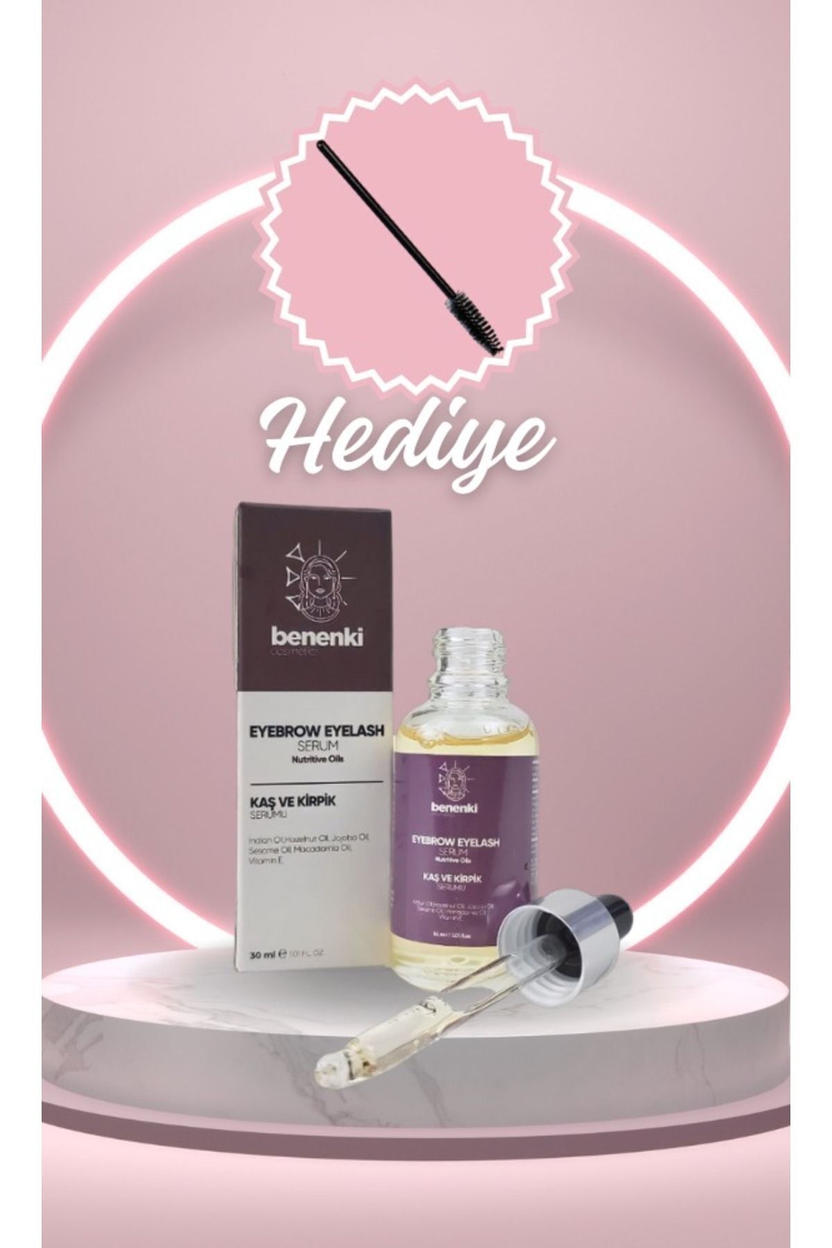 سرم مژه ابرو   Benenki | 19585 اورجینال - تصویر 3