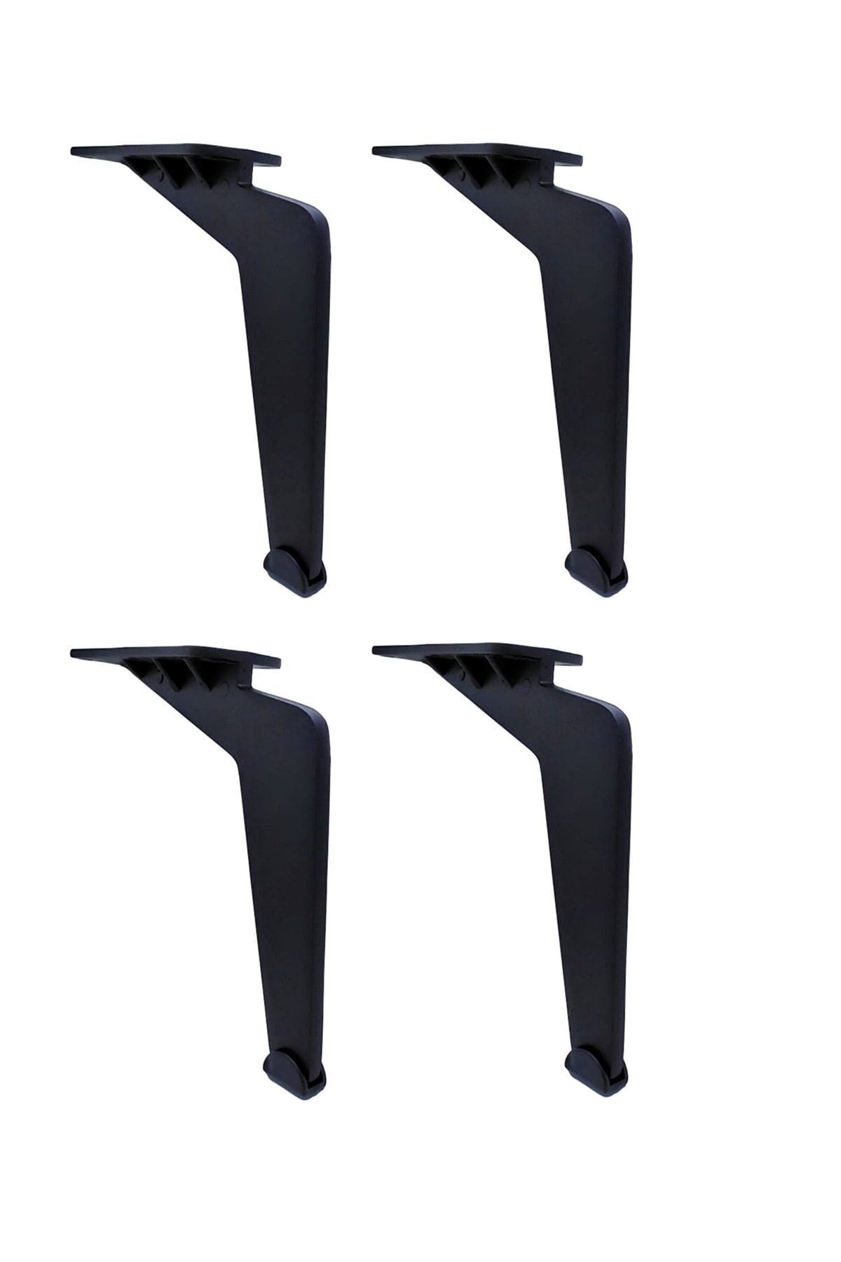 17 Cm Lama Model Siyah Metal Mobilya, Dolap, Koltuk, Tv Ünitesi Ayakları Metal (4 ADET)