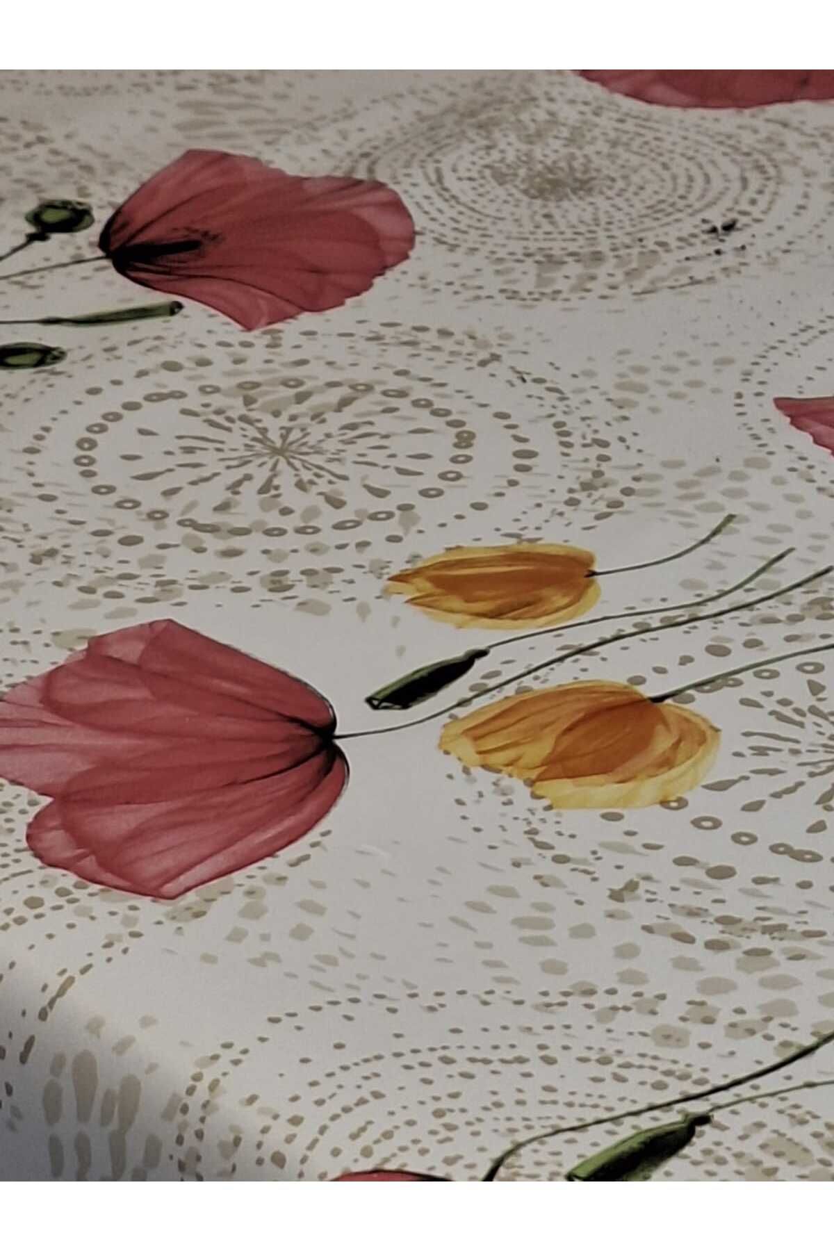 Başak Ev Tekstili-Patterned FiberPvcOilcloth - Wipeable Table Cloth 6