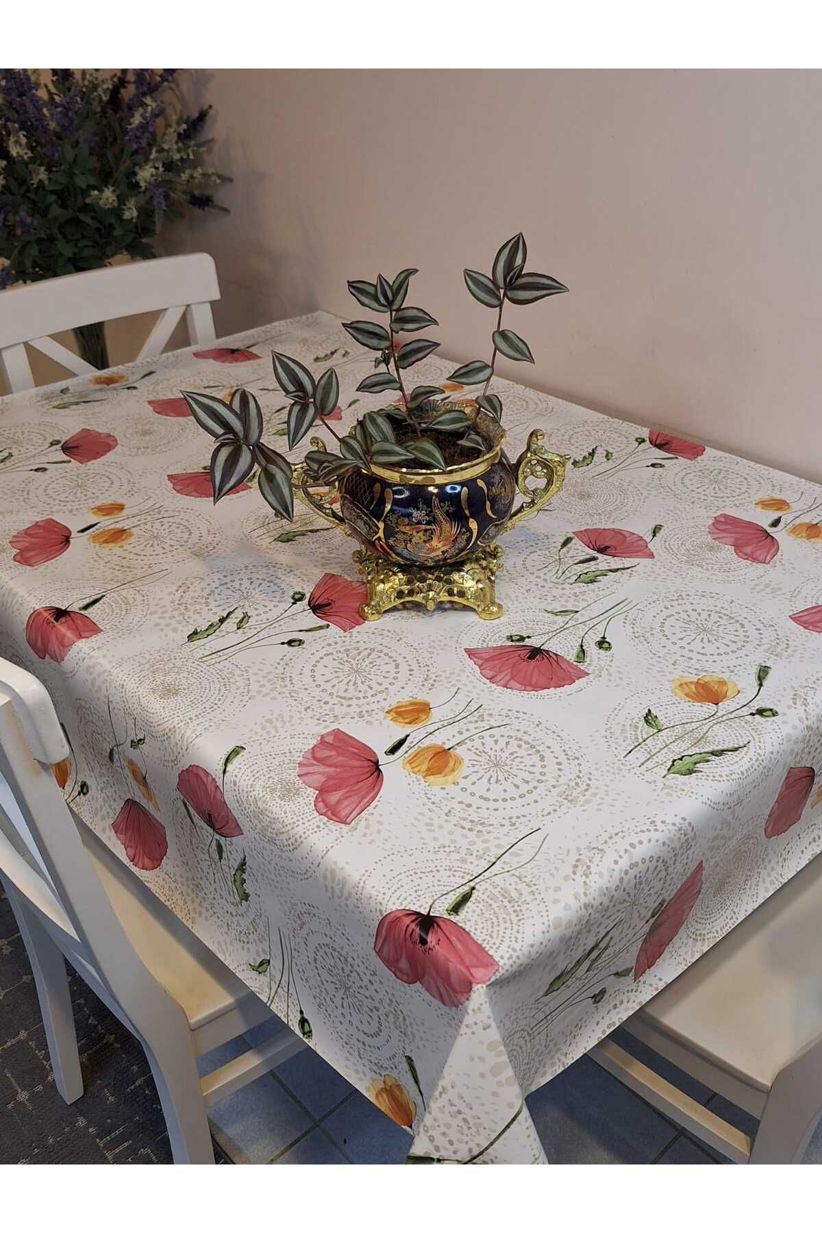 Başak Ev Tekstili-Patterned FiberPvcOilcloth - Wipeable Table Cloth 3