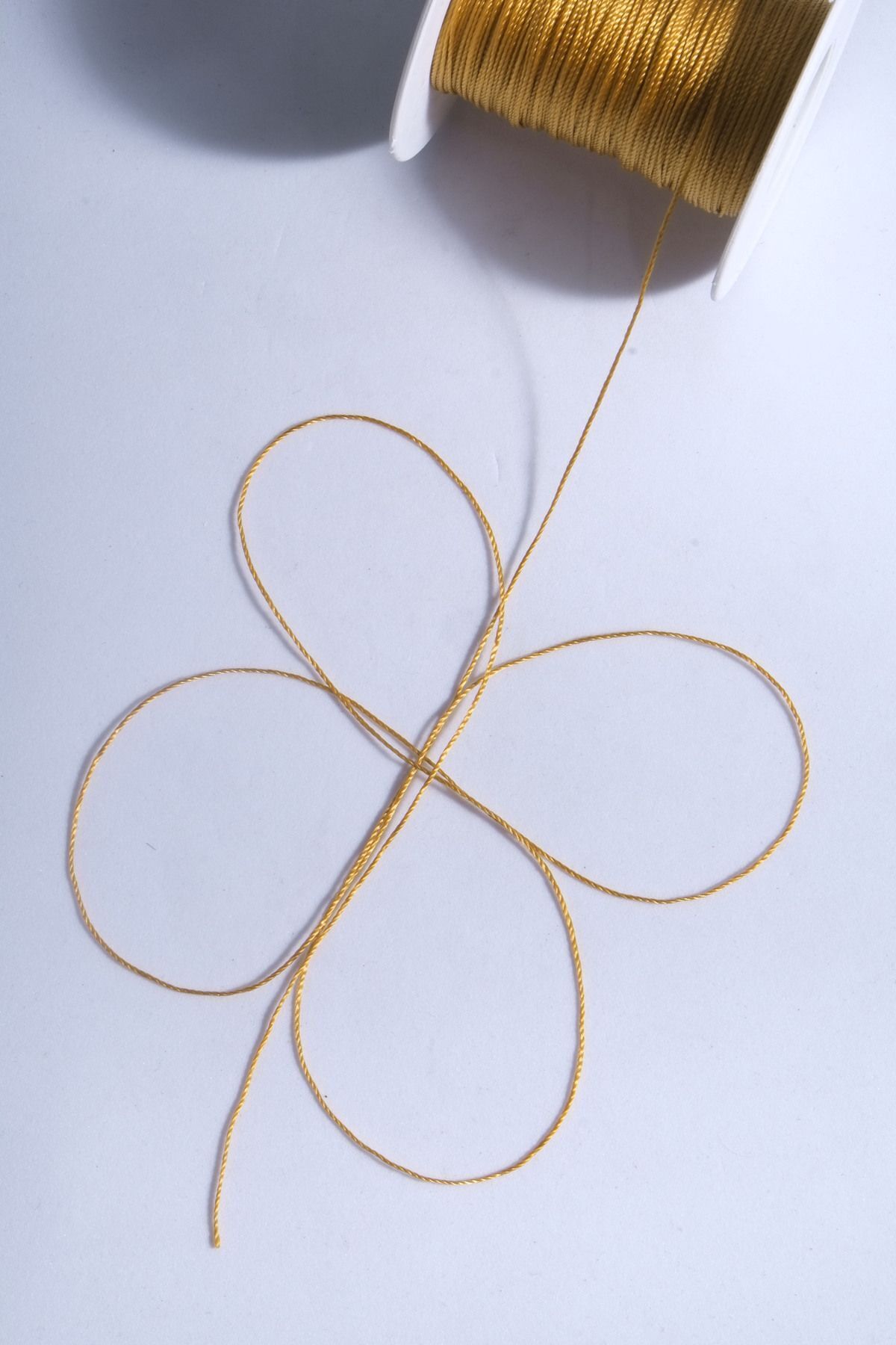 0.5 Mm 100 Metre Tesbih İpi Koyu Altın Sarı