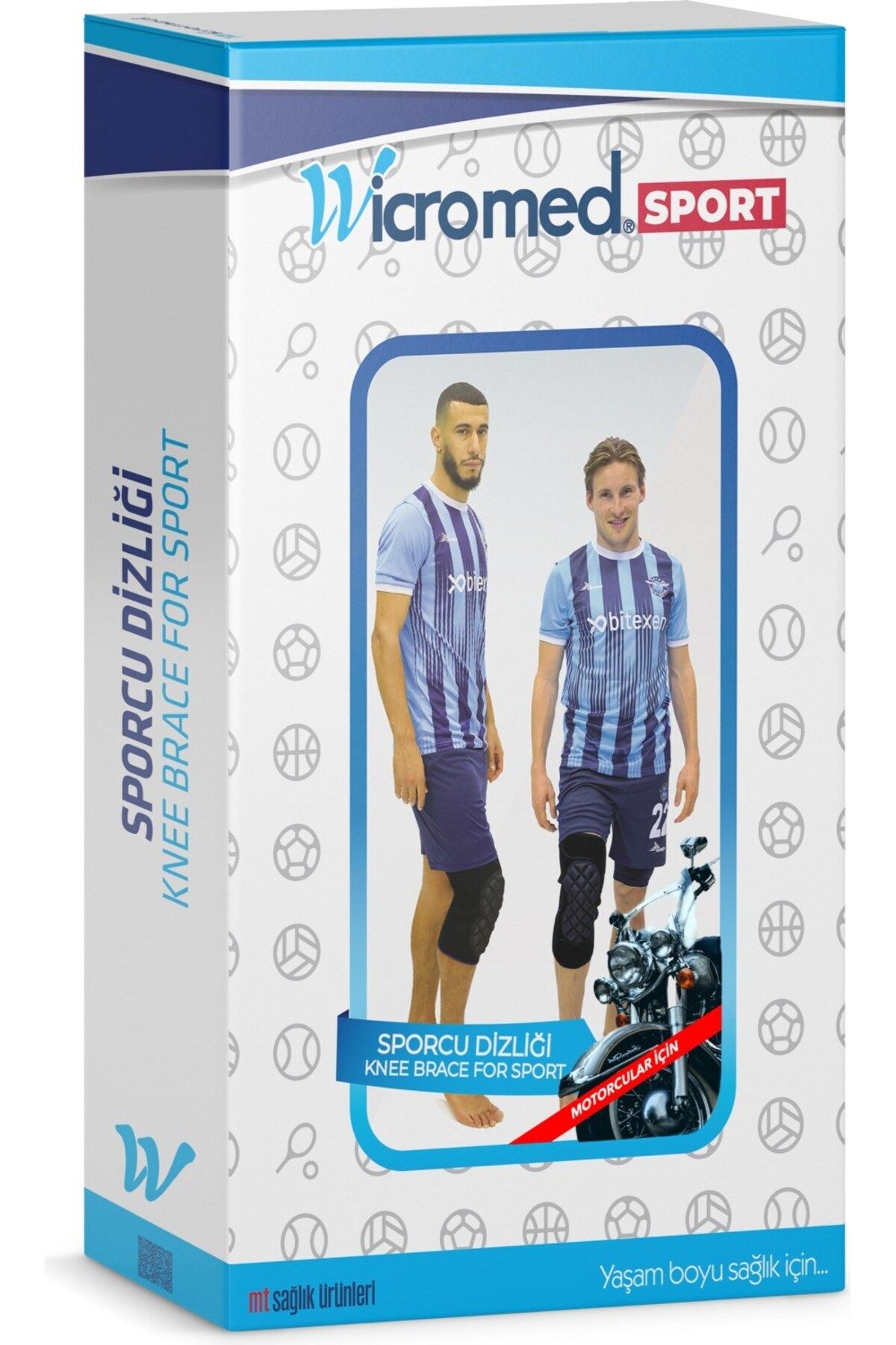 wicromed Sporcu & Motorcu Koruyucu Pedli Dizlik Standart