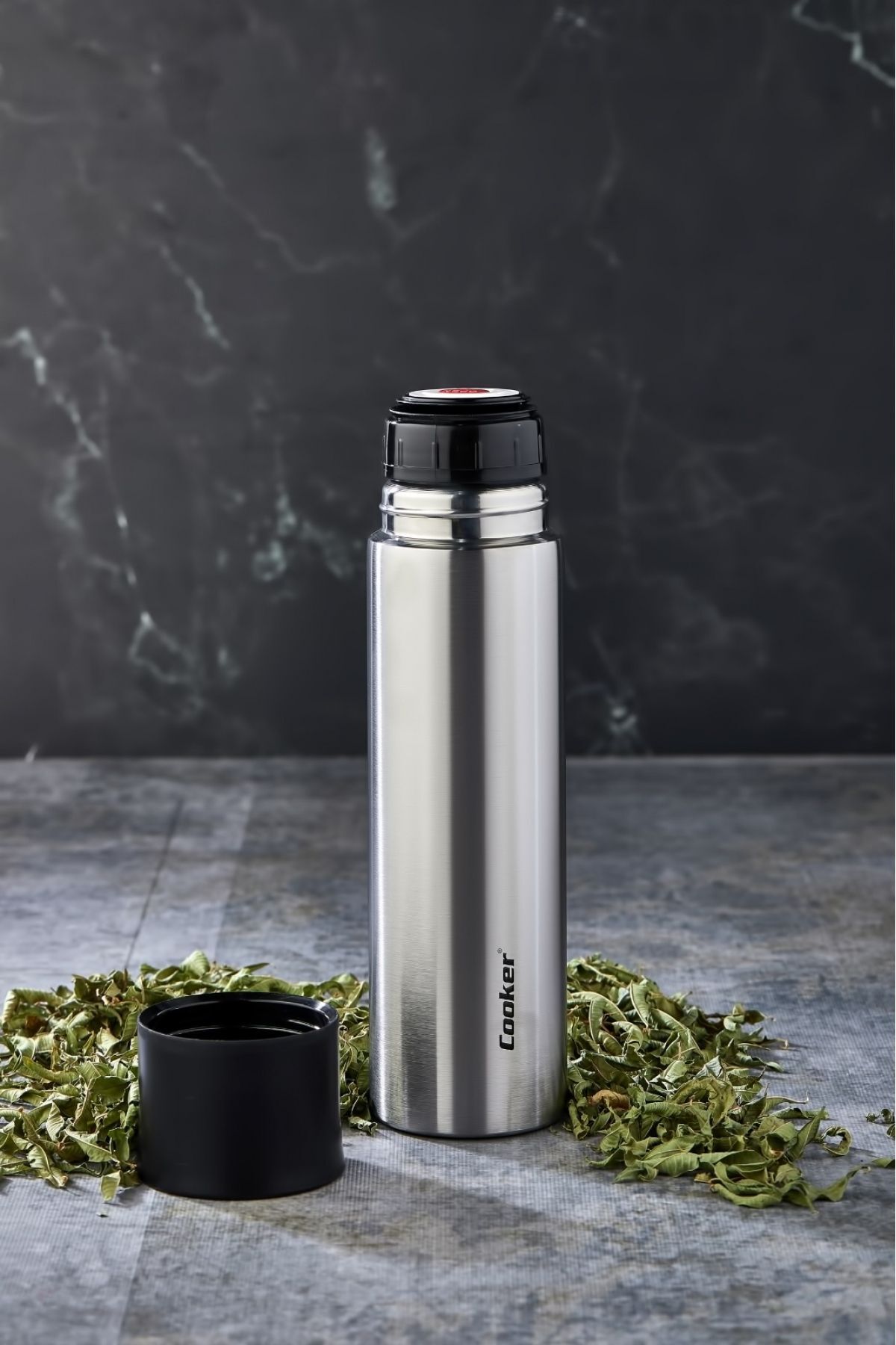 فلاسک مشکی CKR 2074 0.75 LT استیل ضد زنگ Thermos Cooker