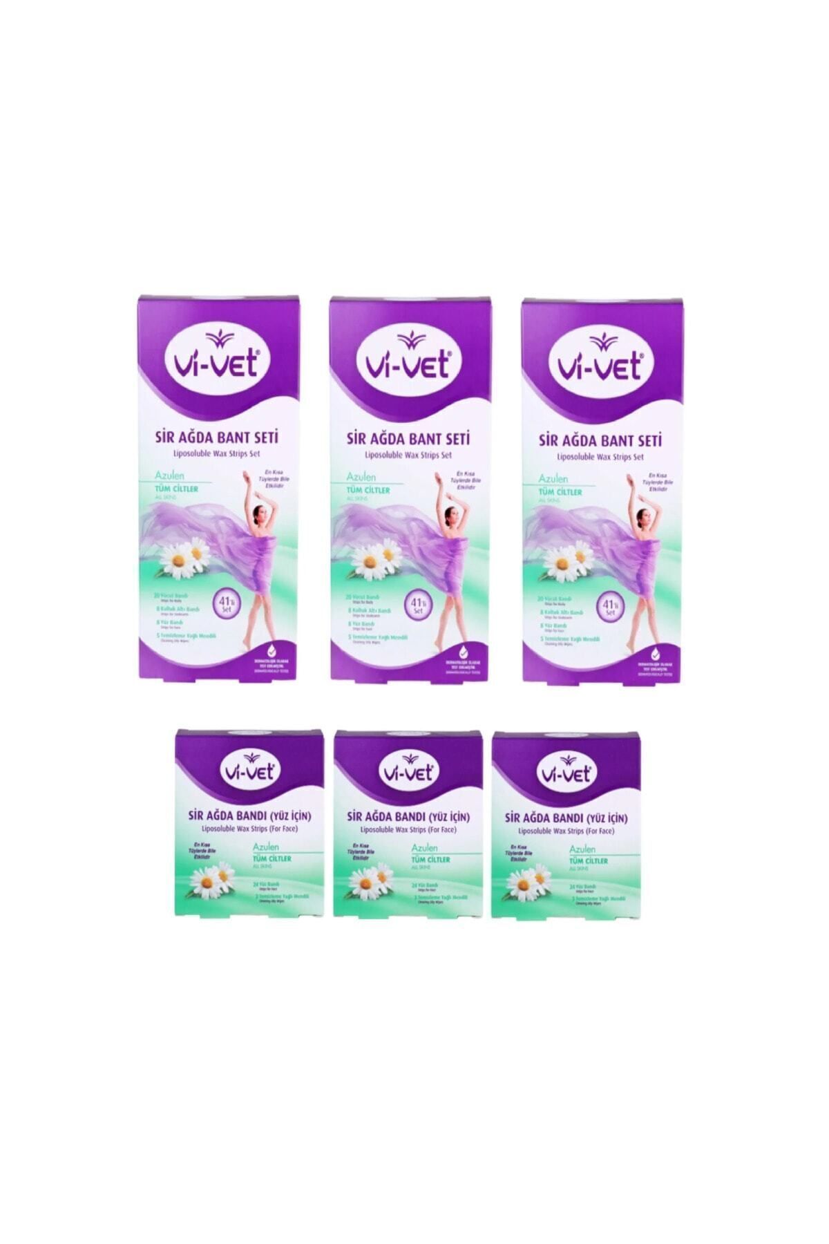 Vi-vet-VIVET CIRCLE MOUTH BAND SET AZULEN SET OF 41 x 3 PIECES + CIRCLE MOUTH BAND FOR FACE AZULEN x 3 PIECES 1