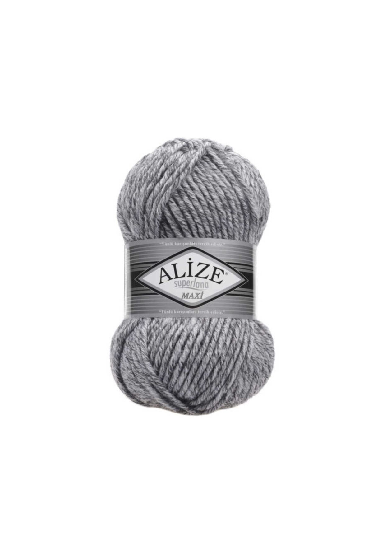 5Pcs Superlana Maxi Jaspe Grey 801 Thick Hand Knitting Rope Vest Cardigan Rope Scarf Beanie Sweater Yarn