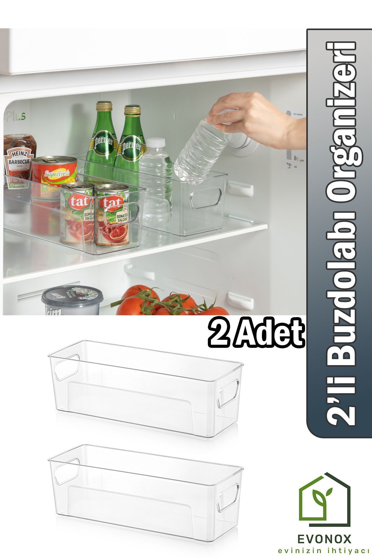 Deconox 2 Adet Şefaf Akrilik Buzdolabı Ve Mutfaklar Için, Içeçek Ve ...