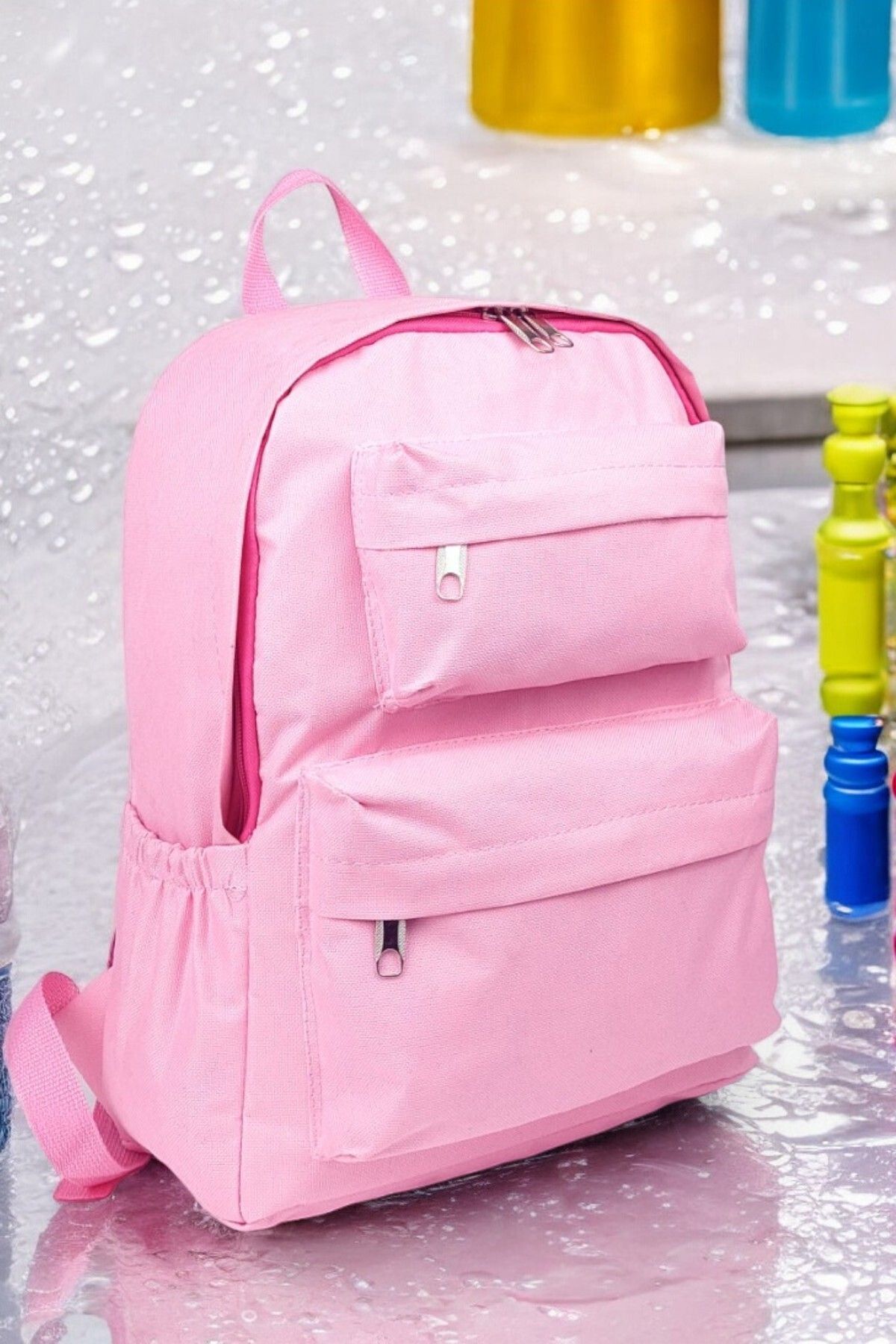 کوله پشتی زنانه صورتی QUOVO | BLC100012 اورجینال - تصویر 2