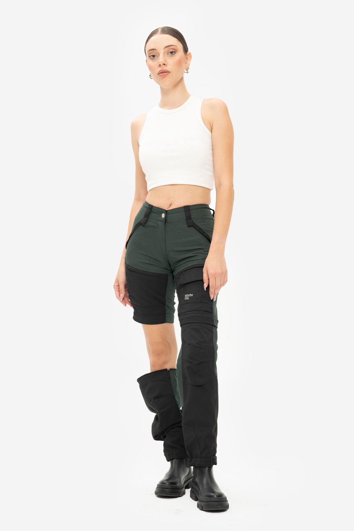SOUTH COL Summit Women s Outdoor Shorts Outdoor Pants with Zipper Inside Mesh and Durability Fabric Trendyol