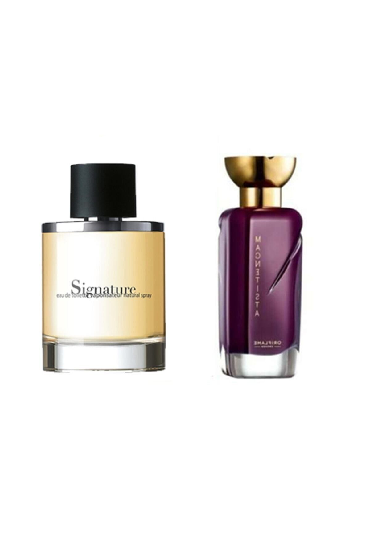 ست عطر مردانه Signature Edt 75 ml و ست عطر Magnetista Edp 50 ml (محصول 100٪ اورجینال، بارکد) Oriflame