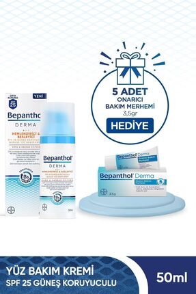 Bepanthol Nemlendirici&besleyici Spf 25 Yüz Bakım Kremi 50 ml 5 Adet Onarıcı ...