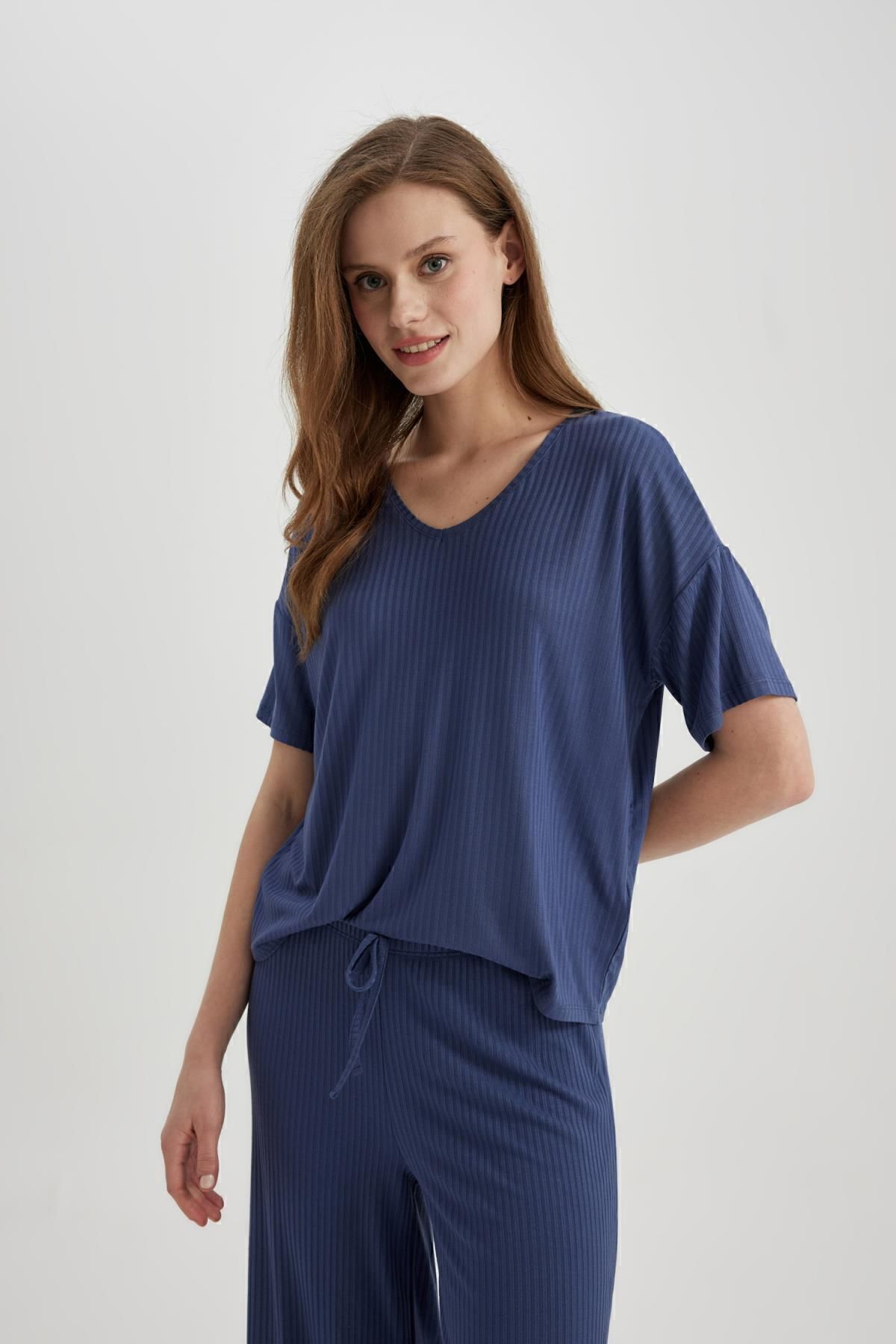 ست پیژامه زنانه دفاکتو | B6181AX24SP Defacto - Image 4